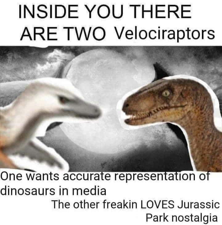 Two Wolves Inside You: Dinosaur Accuracy Vs Jurassic Park Nostalgia Two Wolves Inside You: Dinosaur Accuracy Vs Jurassic Park Nostalgia
