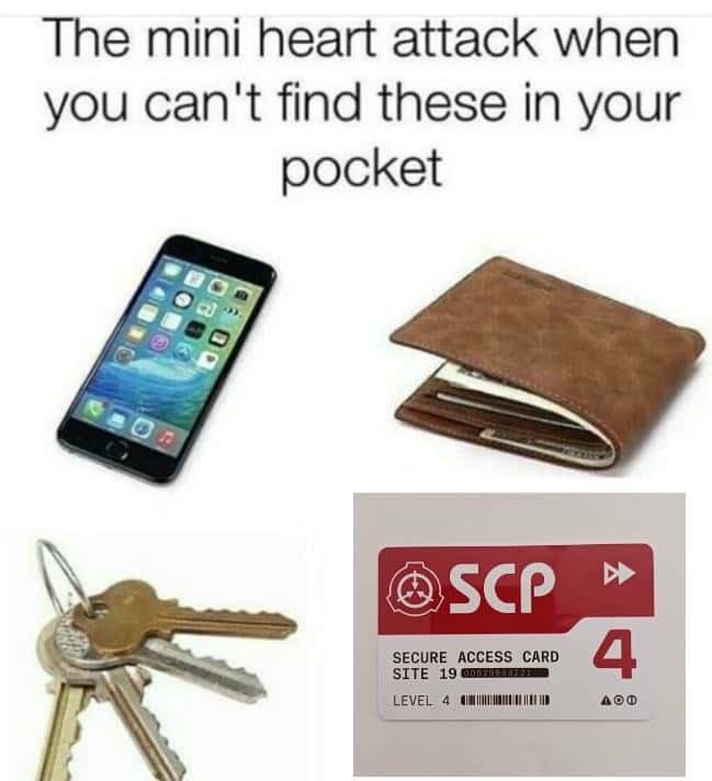 Parody Horror Meme: Everyday Carry SCP Twist