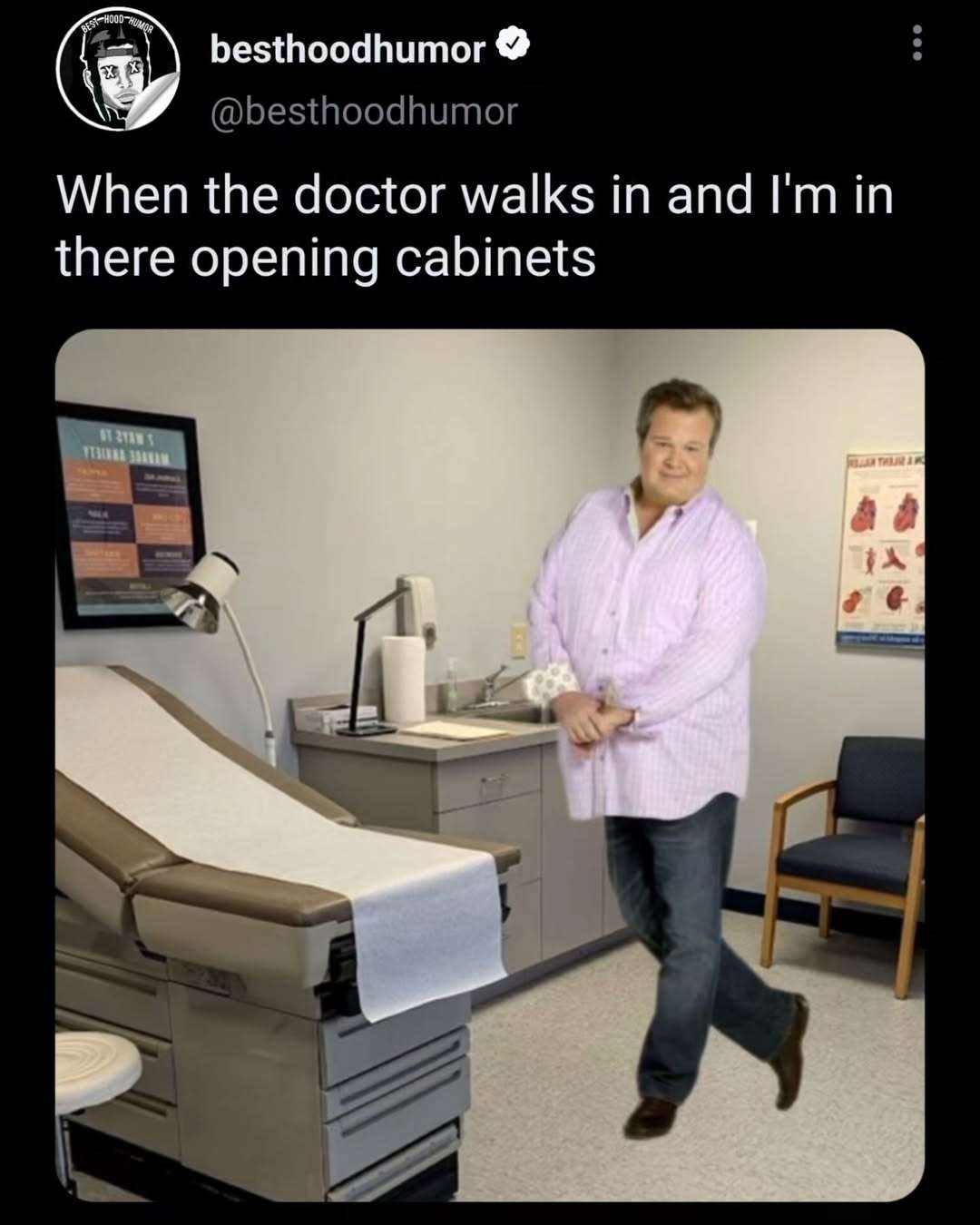 Doctor Meme: When the doctor walks in and you’re caught opening cabinets