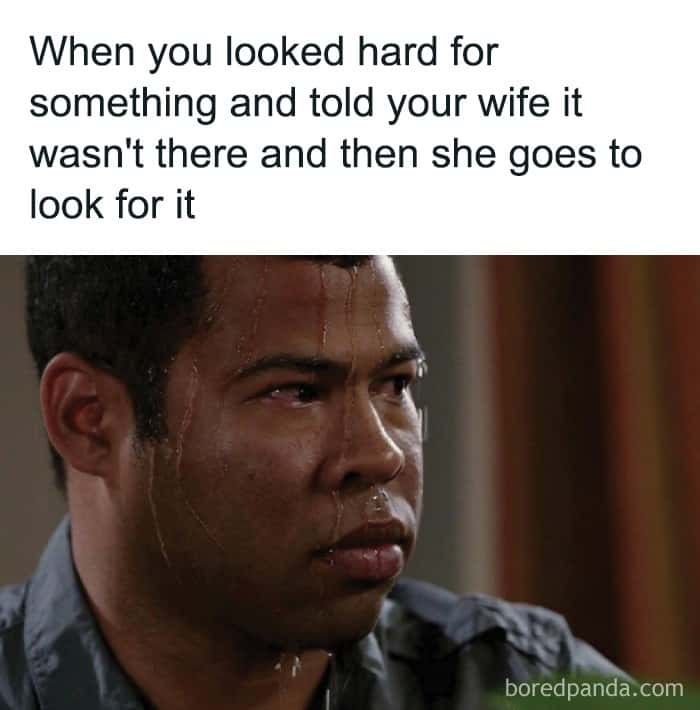 Funny Jordan Peele Sweating Meme About Finding Something