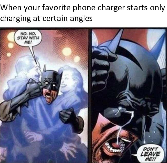 Batman Meme: Charger Only Charges At Certain Angles