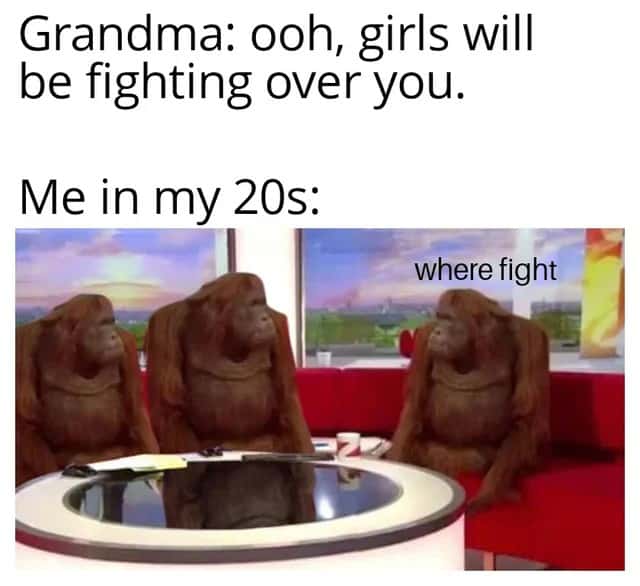 Where banana meme want girls fight