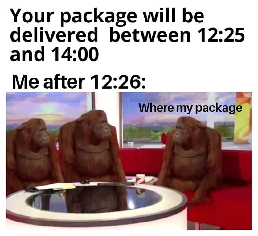 Where banana meme look for package
