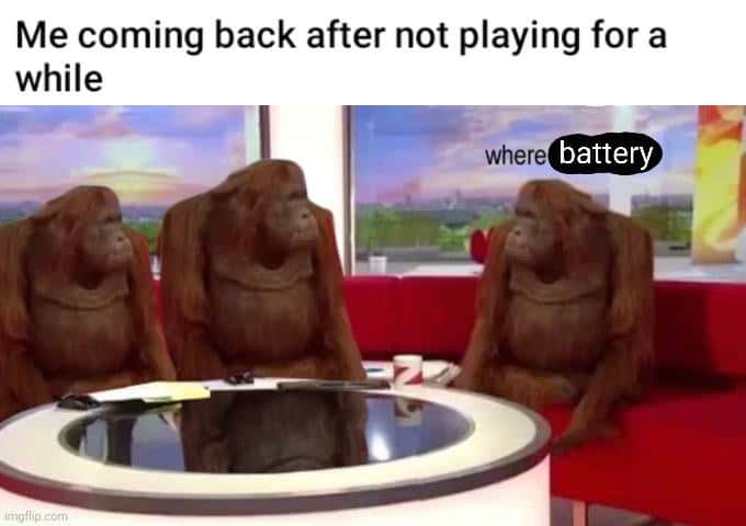 Where banana meme looking for battery