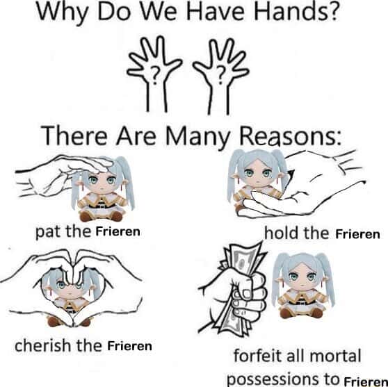 Frieren meme cherish and pat Frieren wholesome reasons