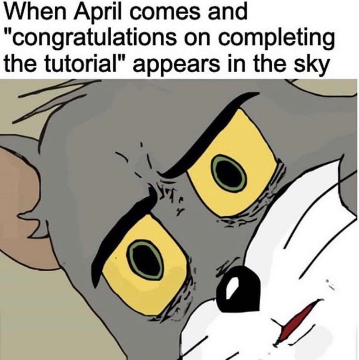 Unsettled tom meme tutorial completed in April Unsettled tom meme tutorial completed in April