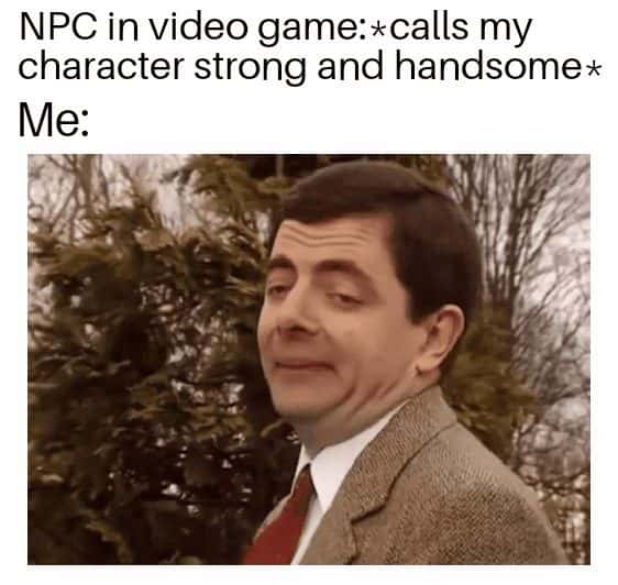 Mr Bean meme praised by NPC in video game