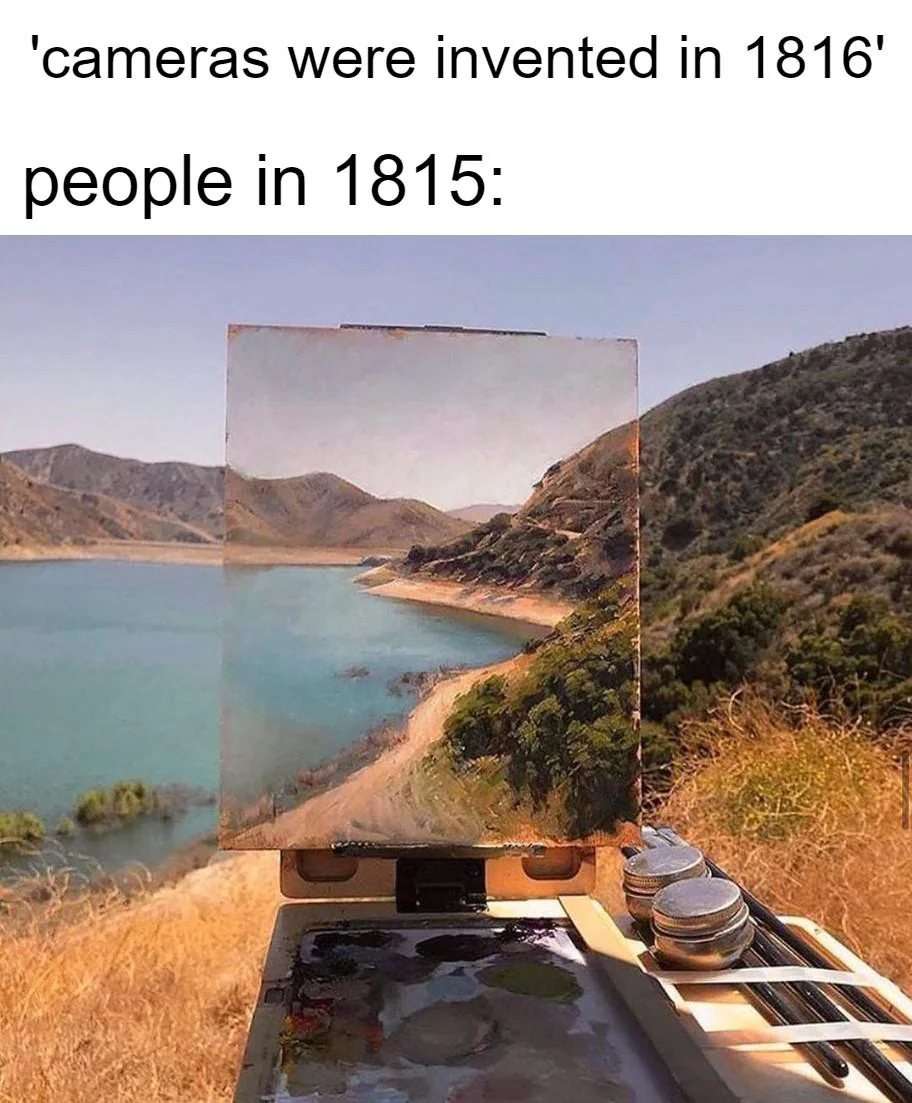 1815 people meme painting exact landscape before cameras were invented