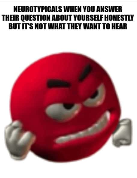 Angry red emoji meme red angry smirk emoji gets mad at unwanted honest answers
