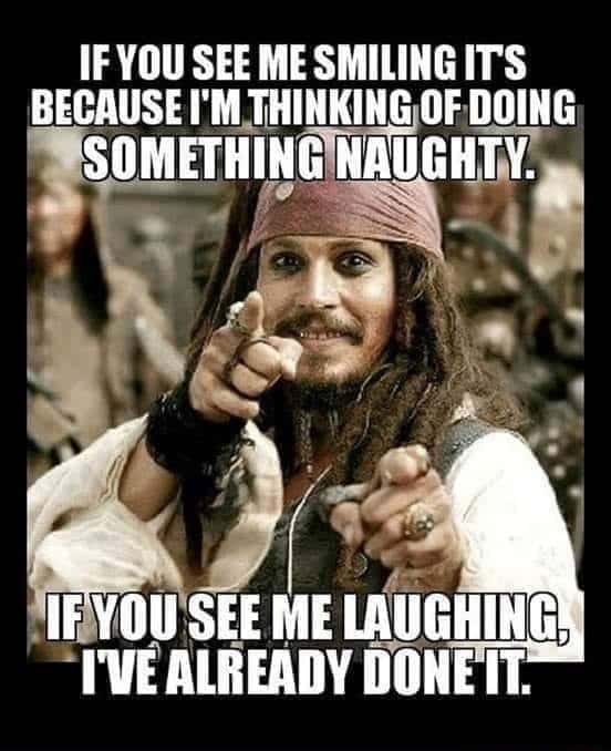 Jack sparrow pointing meme smiling plotting naughty mischief
