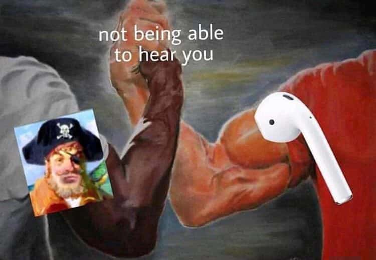 Airpod meme blocks all outside sound