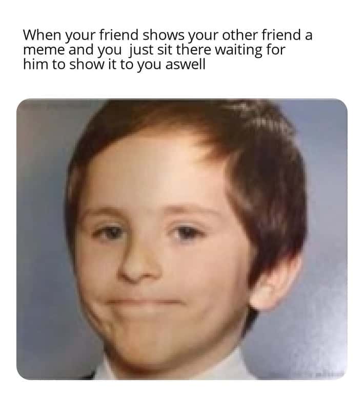 Awkward white people smile meme waiting for friend to show you meme