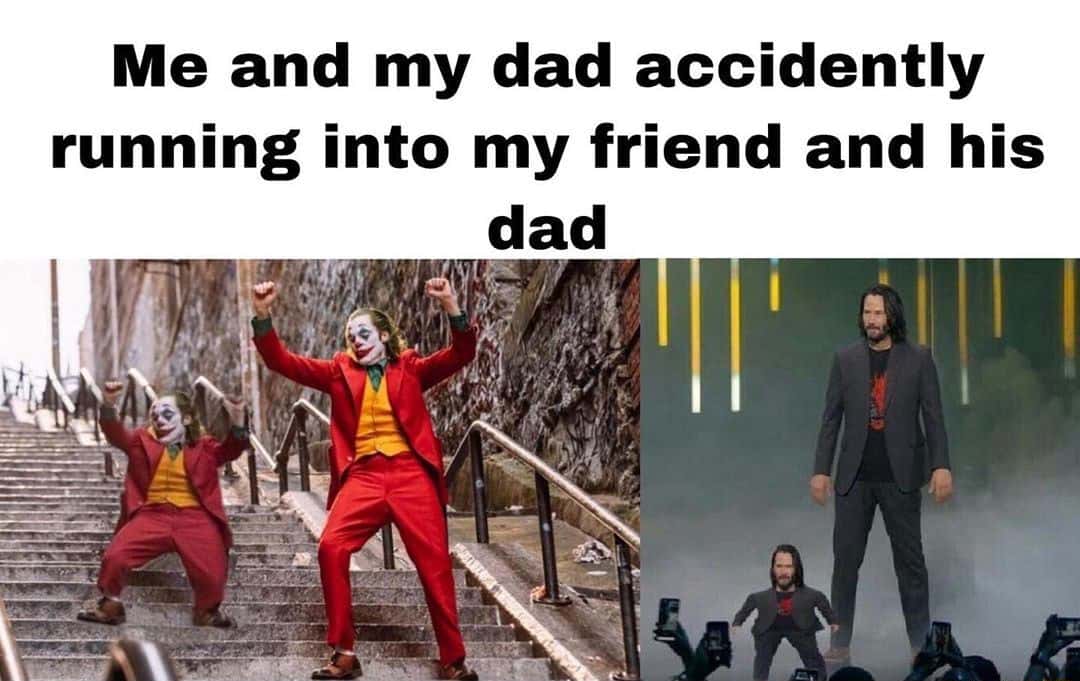 Joker dance meme meet friend and his dad