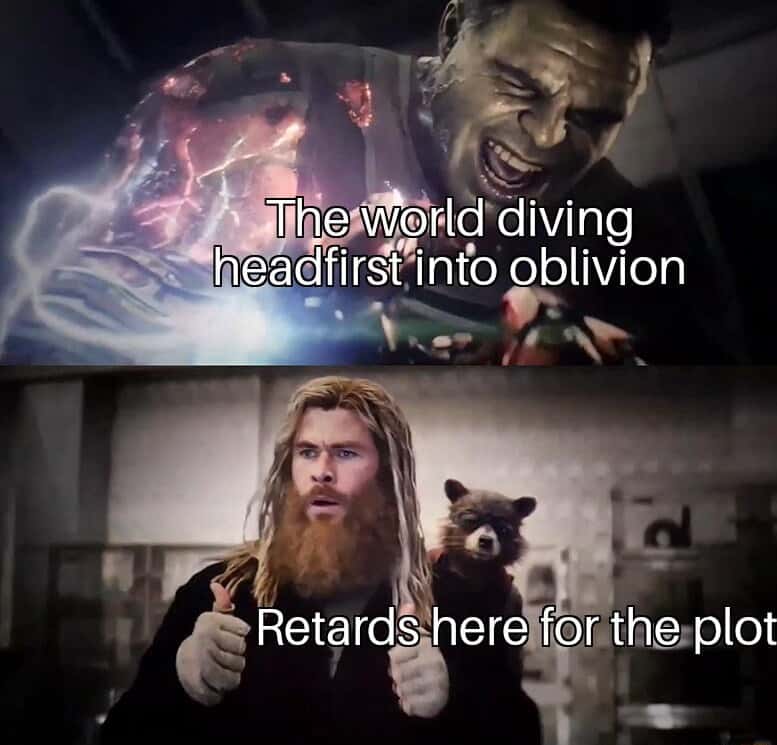 Hulk thor thumbs up meme here for plot as world ends Hulk thor thumbs up meme here for plot as world ends
