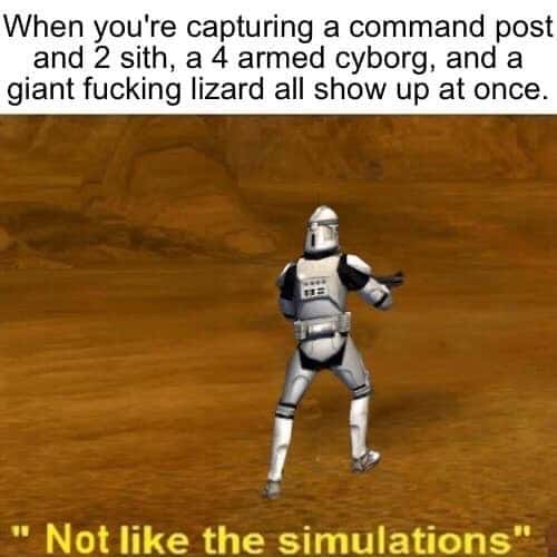 Not like the simulations meme overwhelmed by star wars villains
