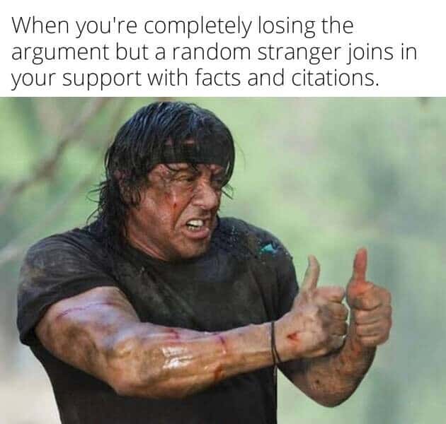 Rambo meme gets stranger fact backup
