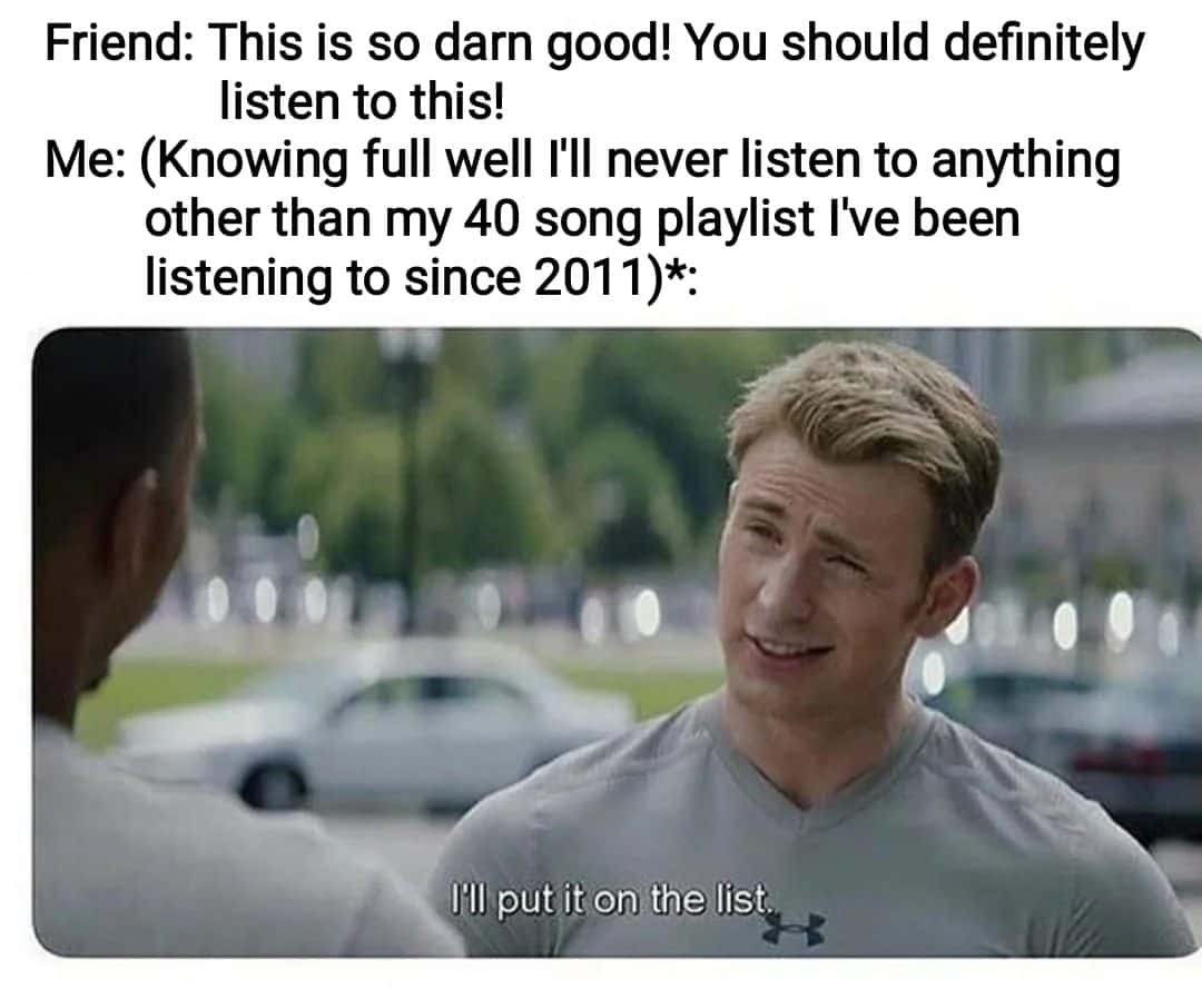 Captain america meme says i'll put it on the list