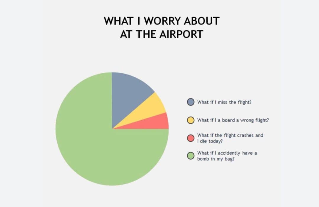 Funny Airport Anxiety Meme: What I Worry About At The Airport