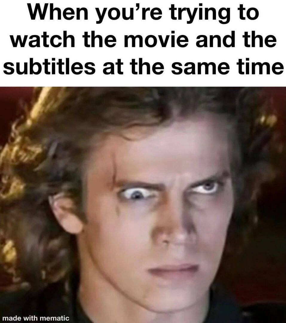 Star Wars Anakin Meme: Movie And Subtitles At Once