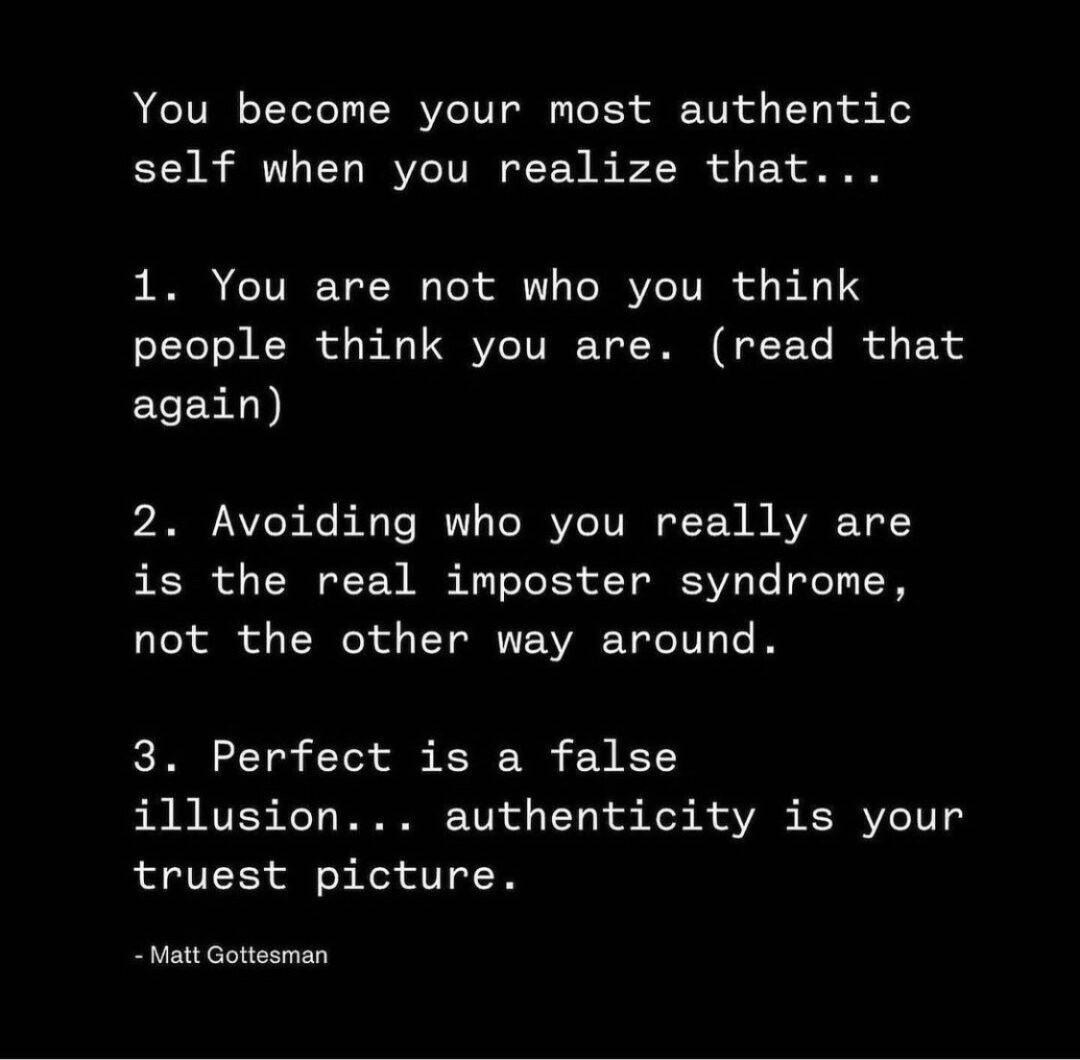 Self-Help Quote About Authenticity And Imposter Syndrome