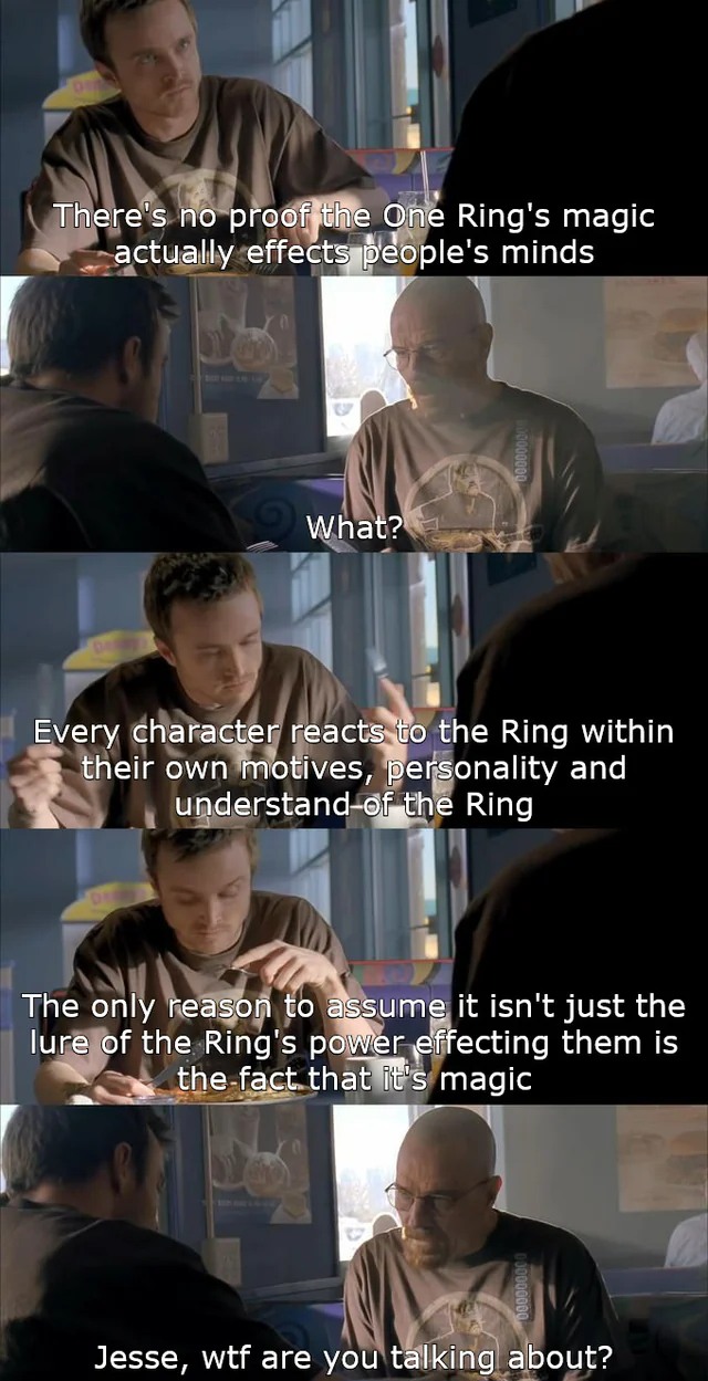Jesse WTF Are You Talking About: Jesse's One Ring Magic Mind Effects Theory Meme
