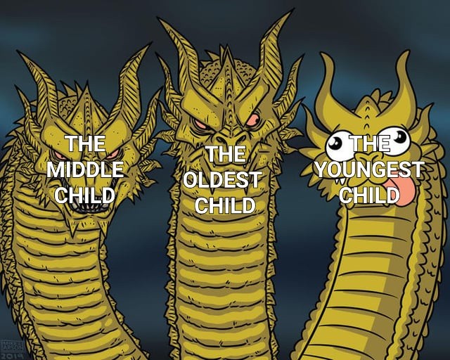 Three-Headed Dragon Meme: the middle child Three-Headed Dragon Meme: the middle child