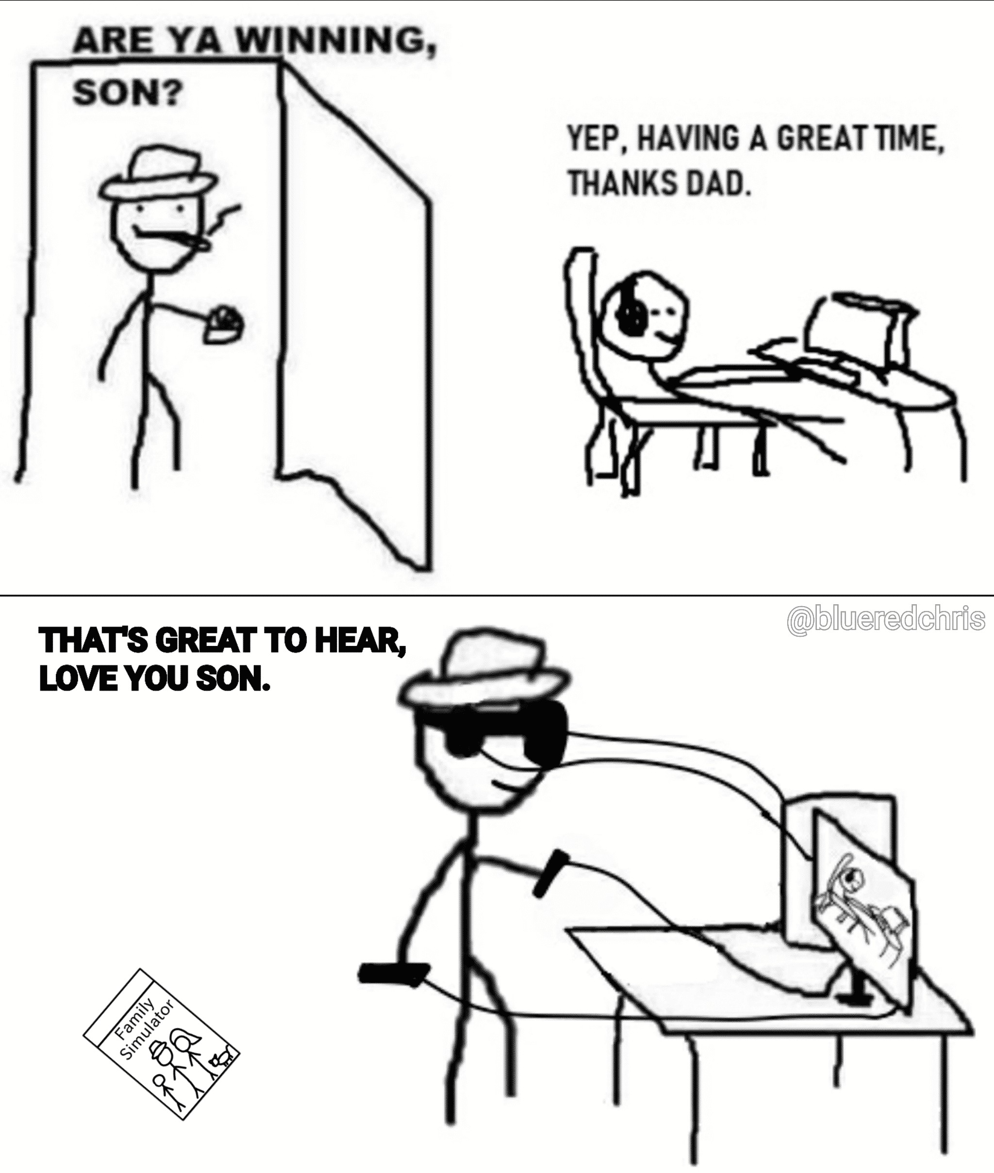 Are Ya Winning Son Meme Family Simulator Gaming Dad