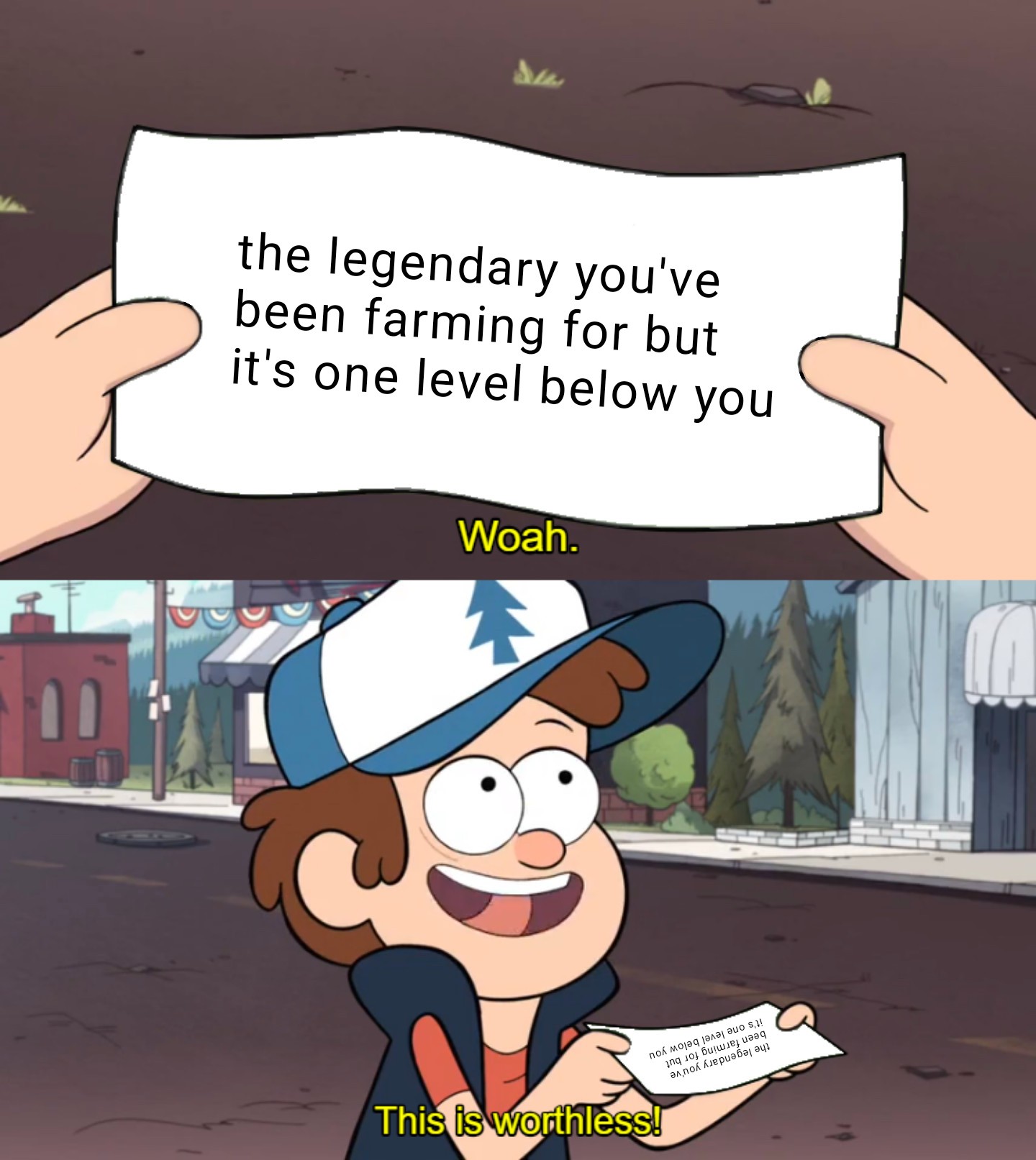 This Is Worthless: Legendary Item One Level Below Meme