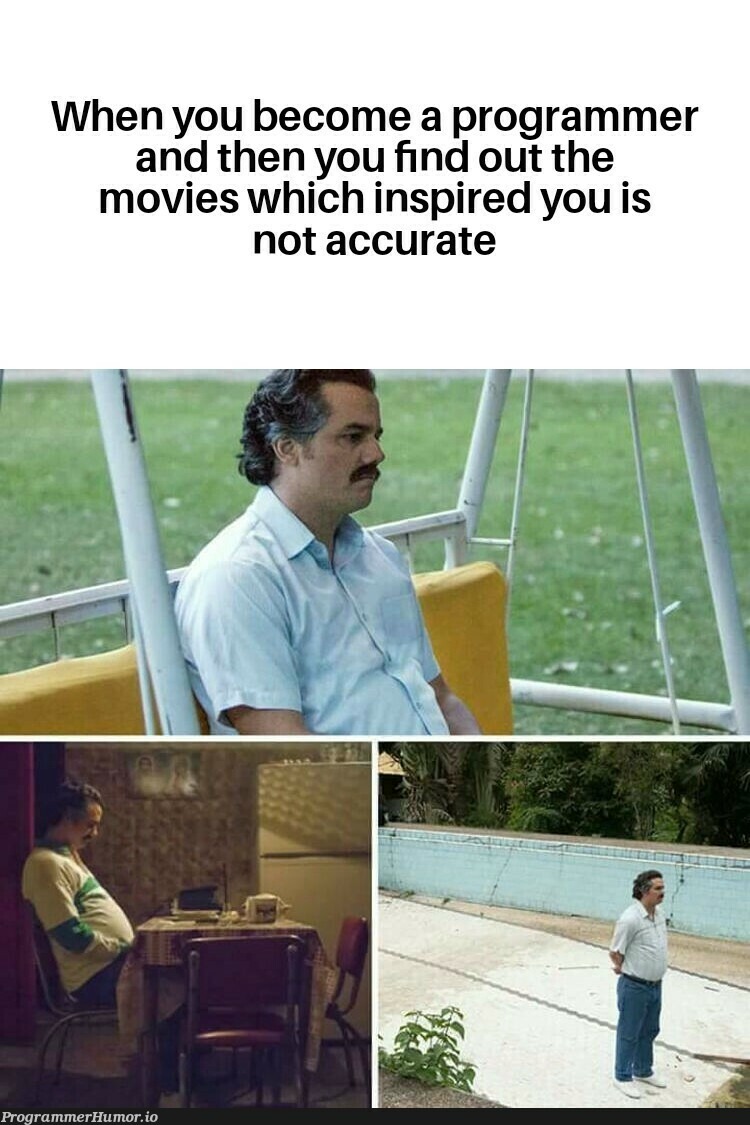 Pablo Escobar Waiting: Programmer Finds Movie Inaccuracies Meme (Relatable Tech Humor)