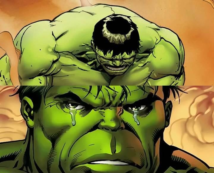 Crying hulk meme template