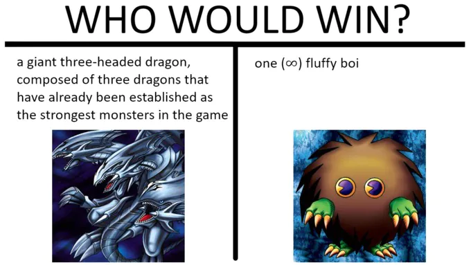 Who Would Win? Giant Three-Headed Dragon Vs Fluffy Boi Meme