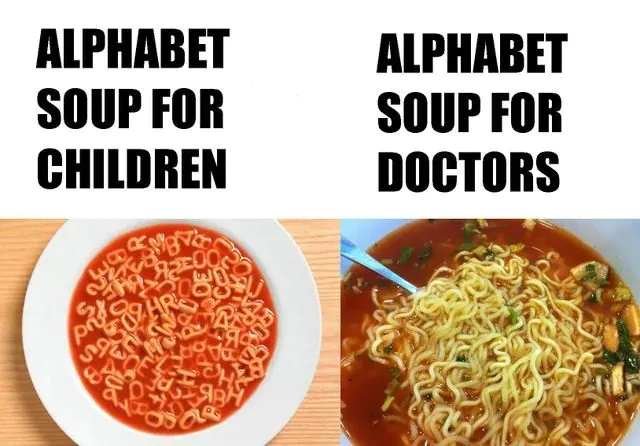 Alphabet Soup For Children Vs Doctors Funny Meme