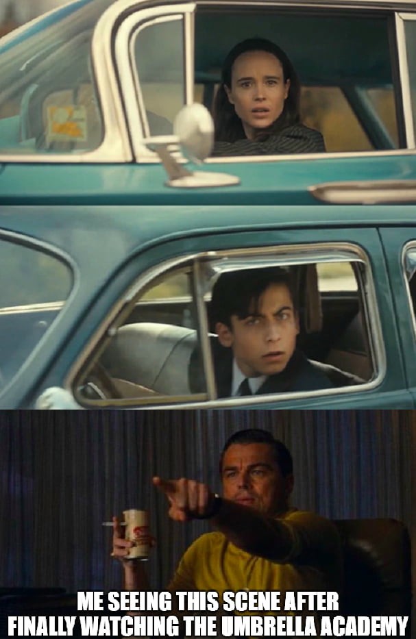 The Umbrella Academy Car: The Umbrella Academy Vince Vaughn Meme Reaction