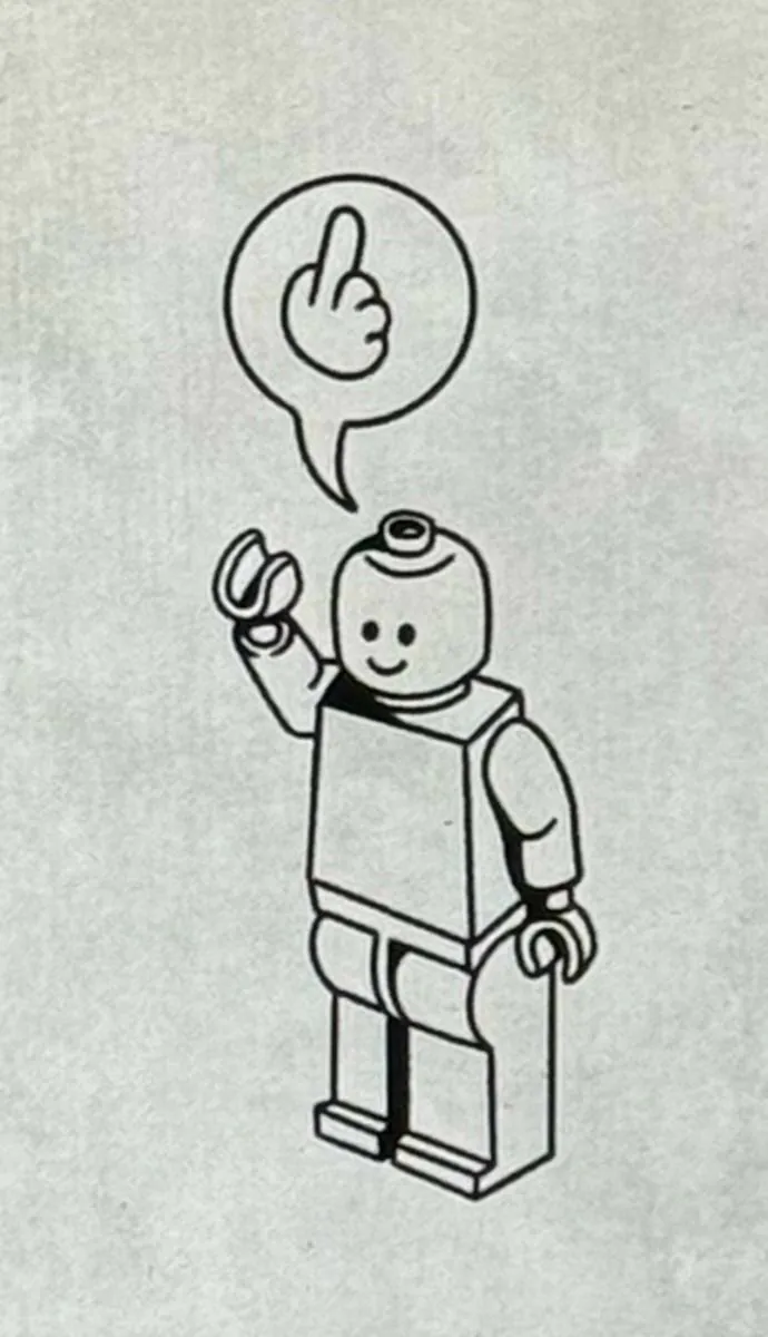 Lego gives the middle finger