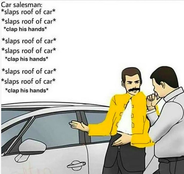 17 Absurdly Funny Slaps Roof of Car Memes and Blank Templates3