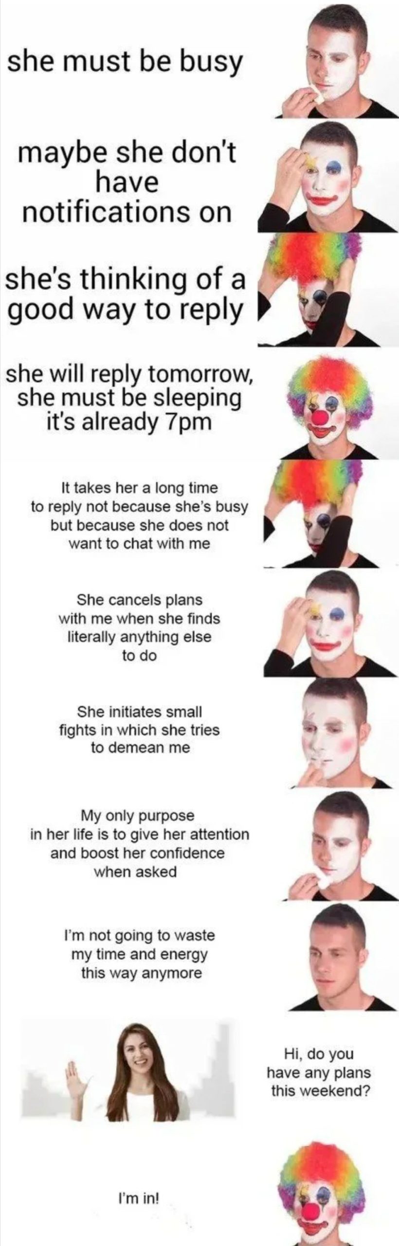18 Hilarious Putting on Clown Makeup Memes That Capture Pure Irony14