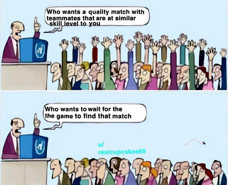 Who Wants to Change: Gamers Want Quality Match But Not Wait Time