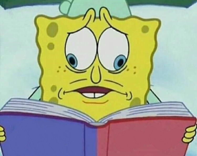 The spongebob cross eyed meme choosing between school and games