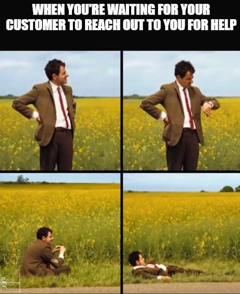 Mr. Bean Waiting: When You're Waiting For Customer To Reach Out For Help Meme