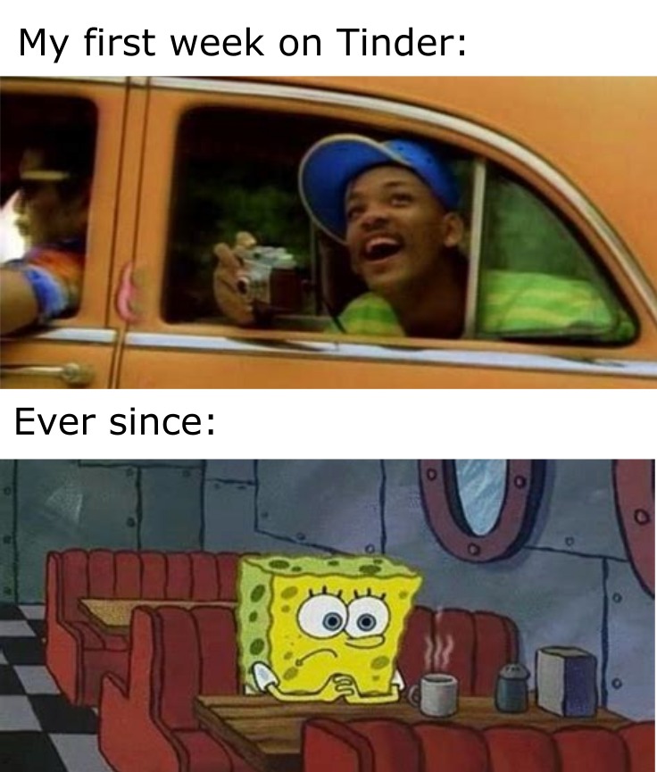 SpongeBob Waiting Meme: My first week on Tinder SpongeBob Waiting Meme: My first week on Tinder