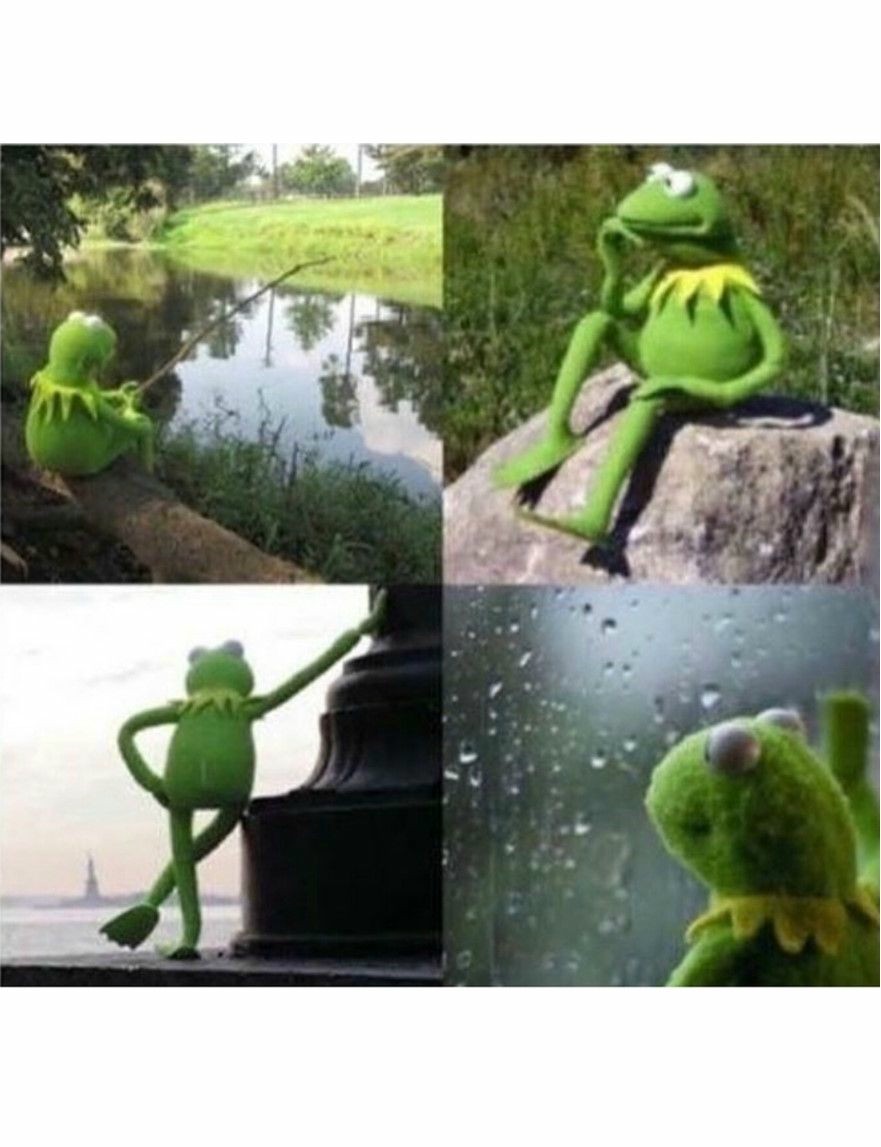 kermit waiting Meme Template