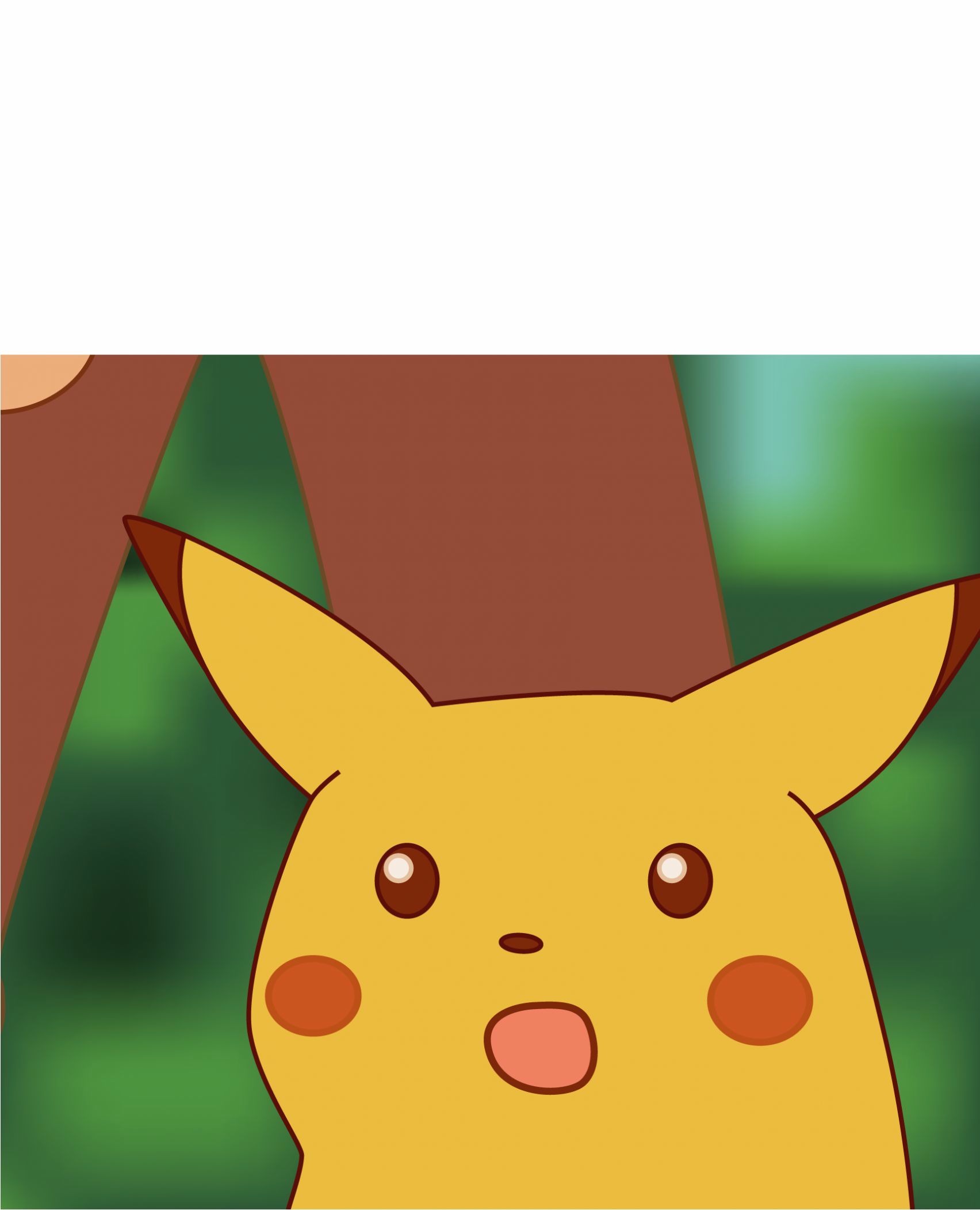 surprised pikachu meme Template2