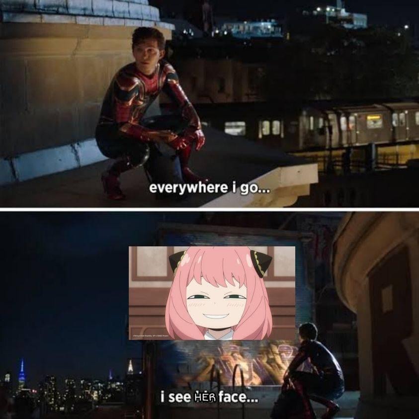 Spider-Man Meme: Everywhere I Go I See Anya Forger