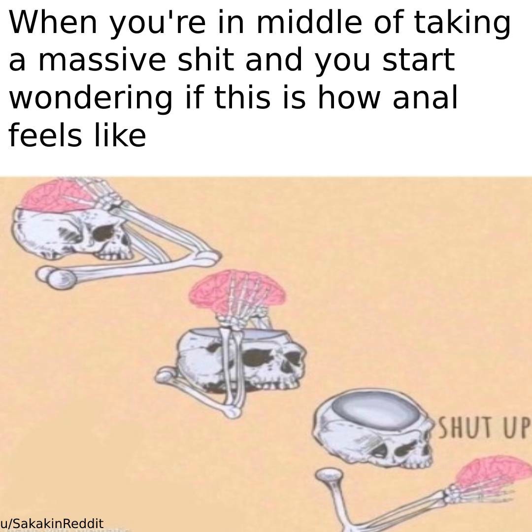 Shut Up Brain: Hilarious bathroom meme brain intrusive thought Shut Up Brain: Hilarious bathroom meme brain intrusive thought