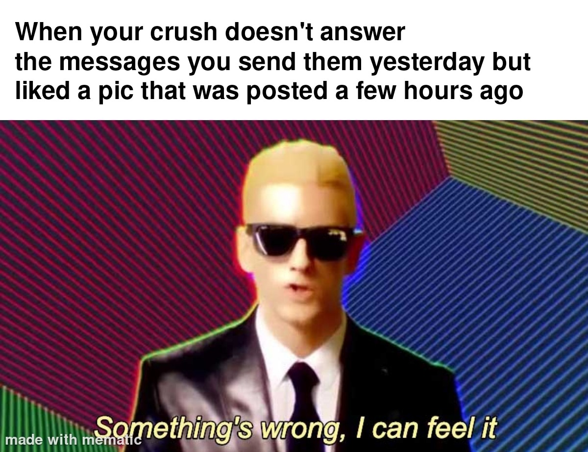 Crush ignores messages but likes post meme