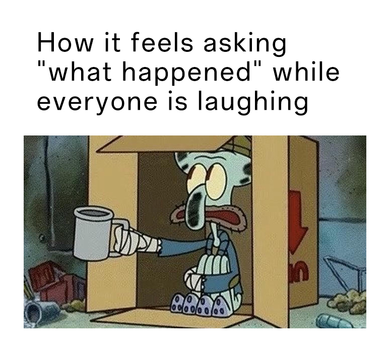 Squidward Spare Change: How It Feels Asking What Happened Squidward Spare Change: How It Feels Asking What Happened