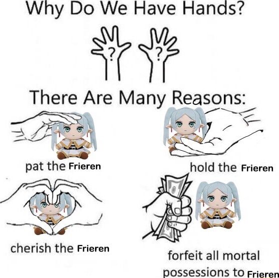 Frieren meme cherish and pat Frieren wholesome reasons