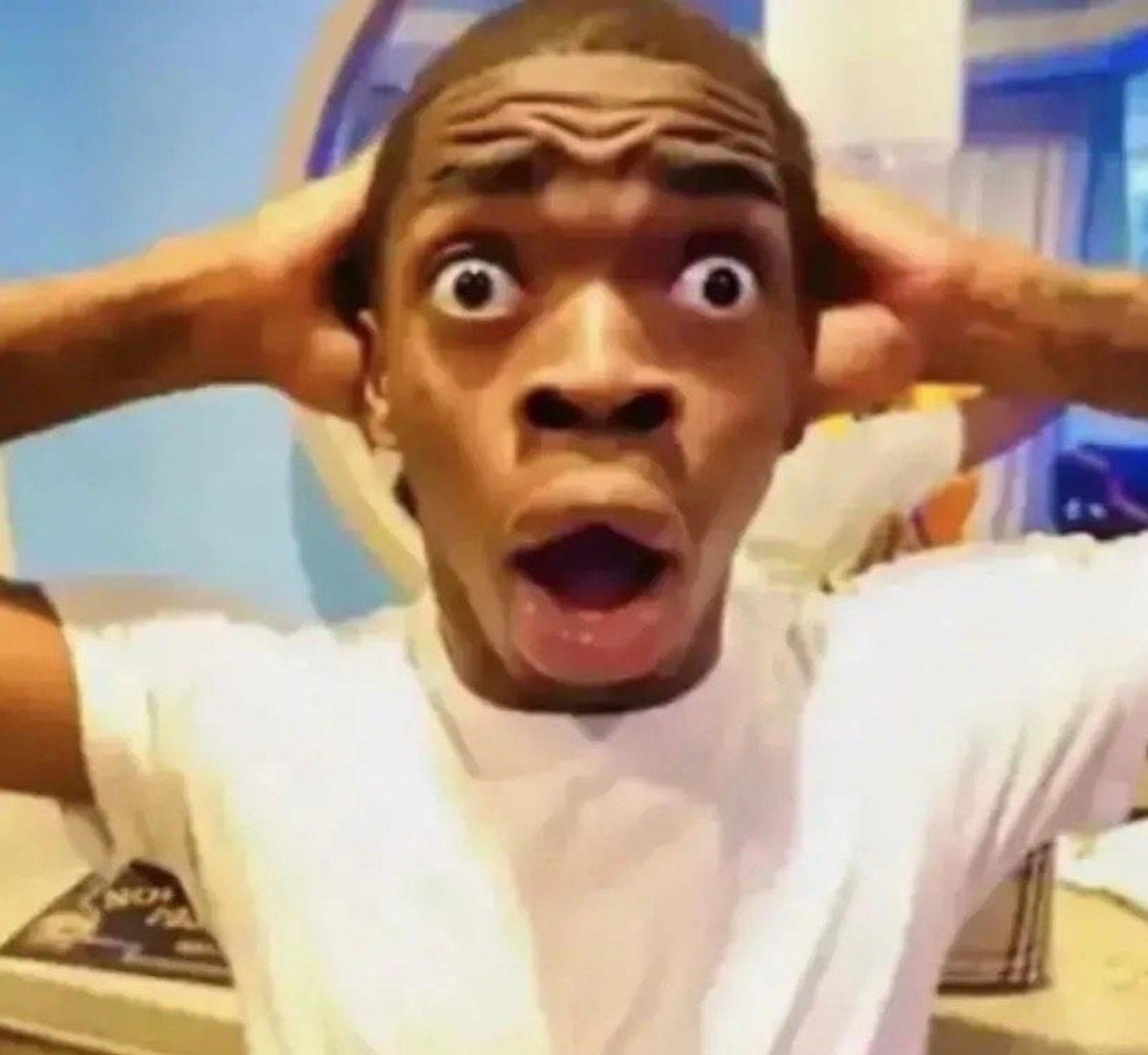 Shocked Black Guy Meme Template