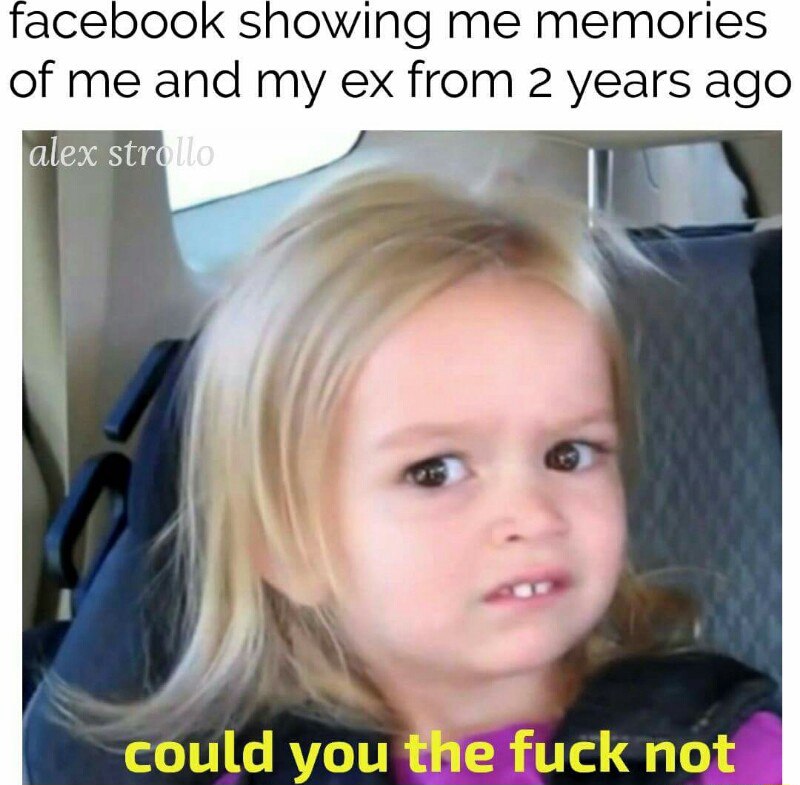 Side eye chloe meme annoyed when facebook shows 2 year old ex memories