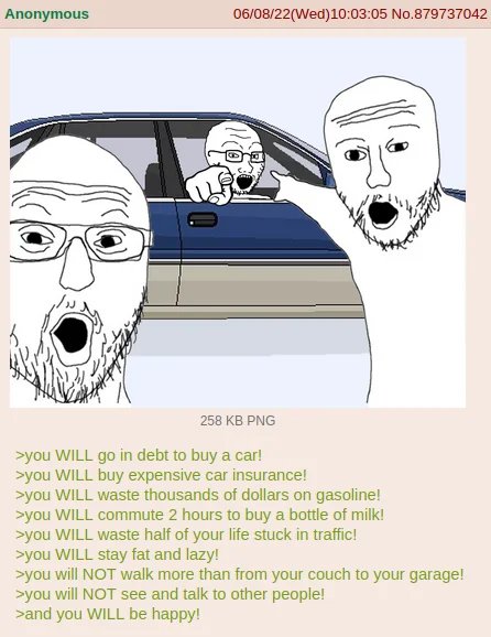 Two soyjaks pointing meme yelling at you to buy car and waste life in traffic Two soyjaks pointing meme yelling at you to buy car and waste life in traffic